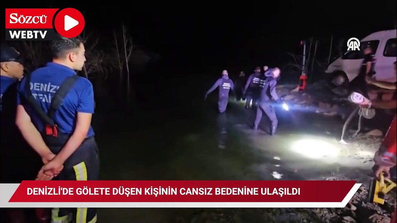 Denizli'de gölete düşen kişinin cansız bedenine ulaşıldı