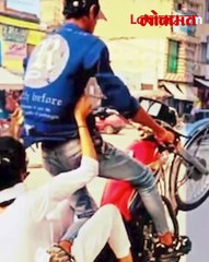 Reels चा नाद लय बेक्कार! दुचाकीस्वाराचा जीवघेणा स्टंट; पोलिसांनी शिकवला चांगलाच धडा