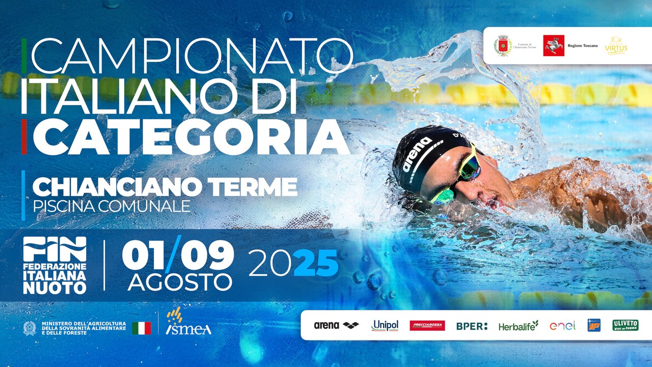NUOTO - Campionato Italiano di Categoria 2025 (03/08/2025 - MATTINO - 1a Sessione)