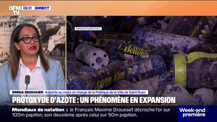 Protoxyde d’azote: “On n'a plus de vente physique, donc la consommation est drastiquement limitée”, indique l’adjointe au maire de Saint-Ouen