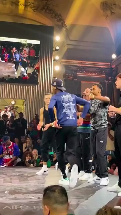 A break dancer doing amazing next level hat tricks