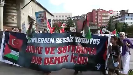 Erzurum’da sağlık çalışanları 90 haftadır Gazze için yürüyor