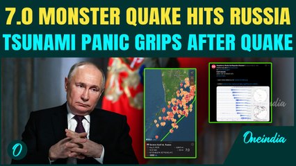BREAKING: Powerful 7.0 Earthquake Strikes Russia's Kuril Islands | Tsunami Panic Grips After Quake