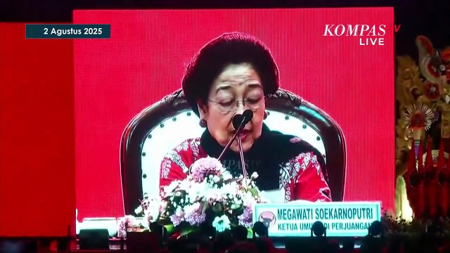 Dramatis! Detik-Detik Hasto Tiba di Kongres PDIP, Pidato Megawati Terhenti