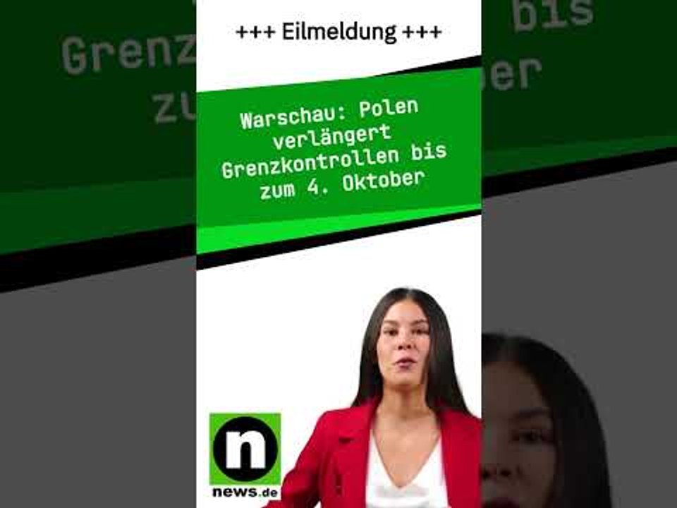 Polen verlängert Grenzkontrollen bis zum 4. Oktober