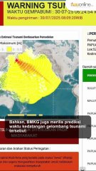 10 Wilayah RI Ini dalam Status Waspada Tsunami Usai Gempa Guncang Rusia