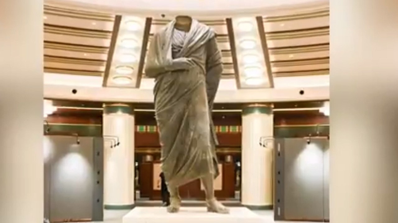 Evine dönen Marcus Aurelius heykeli ilk kez Cumhurbaşkanlığı Külliyesi’nde görücüye çıkıyor
