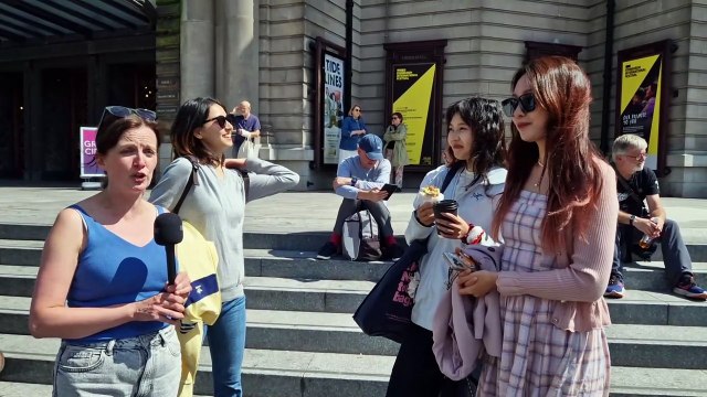 Audience members react to the Edinburgh International Festival eight-hour concert