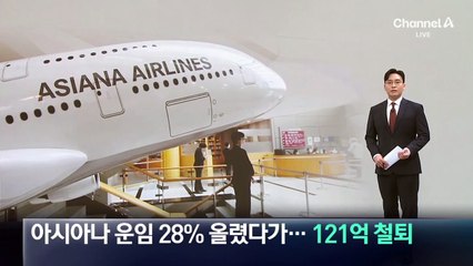 아시아나 일부 노선 운임 최대 28% 올렸다가…121억 과징금 ‘철퇴’