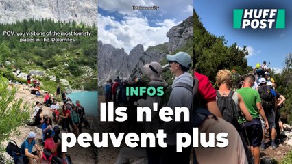 Dans les Dolomites en Italie, le surtourisme pousse les locaux a prendre une solution radicale