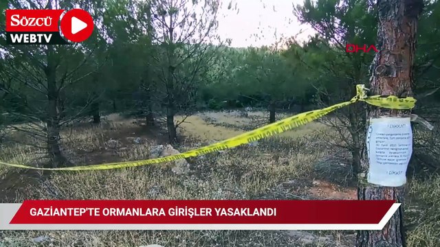 Gaziantep'te ormanlara girişler yasaklandı