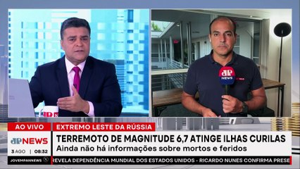 Terremoto de magnitude 6,7 atinge Ilhas Curilas, no leste da Rússia