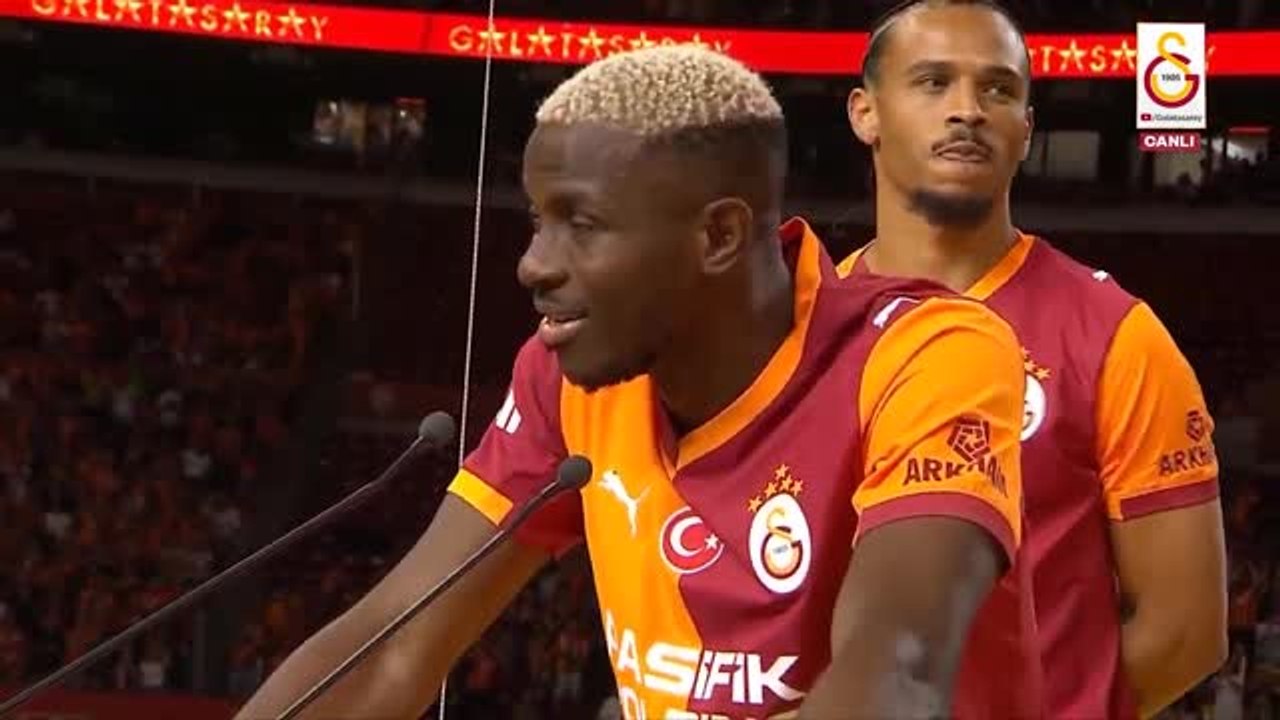 Galatasaray unveil Leroy Sane and Victor Osimhe...
