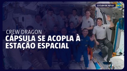 Cápsula Crew Dragon se acopla à Estação Espacial Internacional