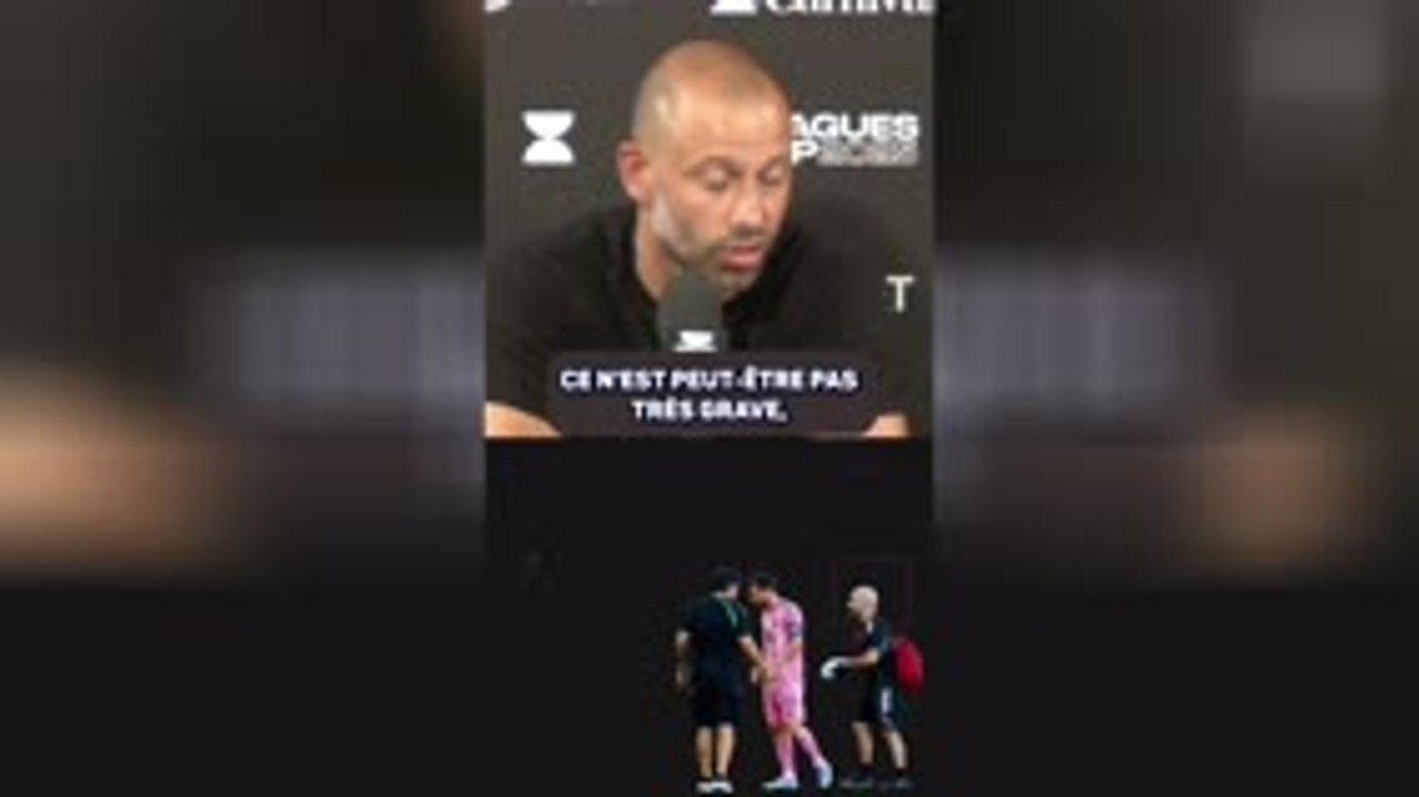 Lionel Messi sort sur blessure