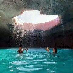 Arda Güler doğal havuzda sevgilisiyle kafa topu oynadı!