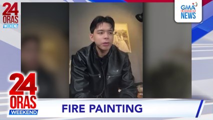 Sinindihang kandila, gamit ng isang artist sa paggawa ng mga obra | 24 Oras Weekend