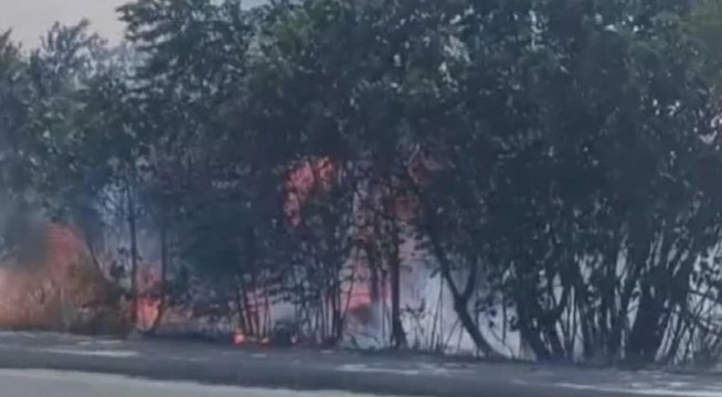 Silivri'de otluk alanda korkutan yangın