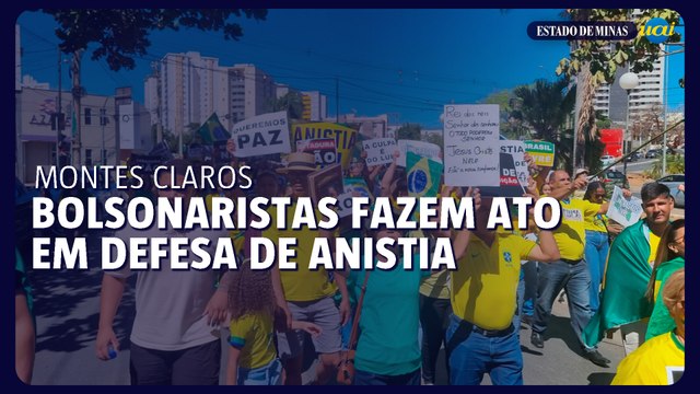 Bolsonaristas fazem ato em defesa de anistia em Montes Claros