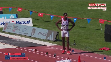 Avec 17,52 m, Melvin Raffin signe la deuxième performance mondiale de l’année au triple saut - Athlé - Championnats de France