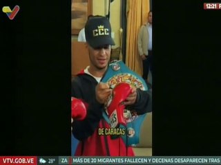 Pdte. Maduro: ¡Tremendo campeón! Carlos Cañizales me regaló unos guantes con su firma y todo