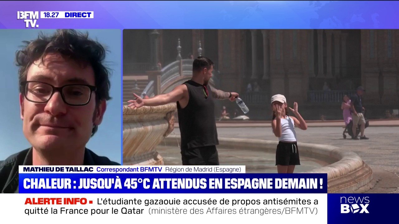 L'Espagne suffoque à cause d'une nouvelle vague de chaleur, avec des températures qui atteindront les 45°C