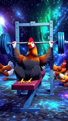 "When even the chicken knows fitness is life 🐔💪😂"