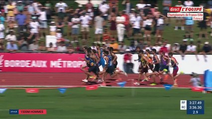 Habz champion de France du 1500 m devant Mornet et Anselmini - Athlé - Championnats de France