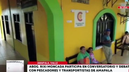 Rixi Moncada realizó propaganda política dentro iglesia católica en Amapala sin autorización del párroco