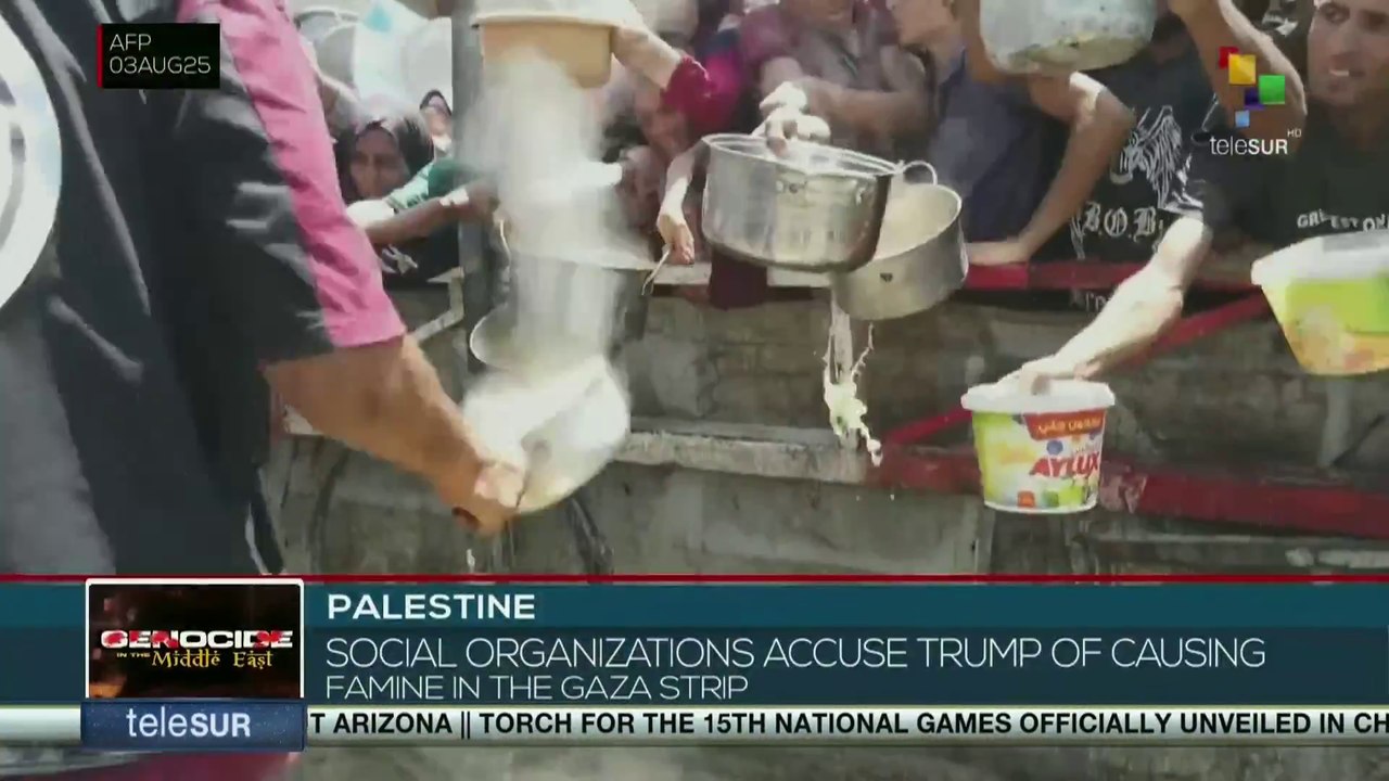 Palestine | Social organizations accuse Trump of famine in Gaza Strip