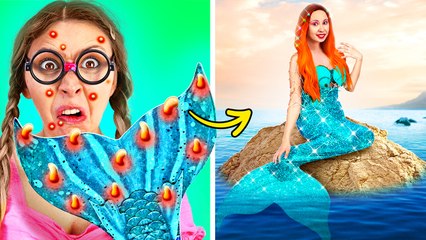 Stunning Ocean-Inspired Festival Makeup! 💙✨ Summer Mermaid Look 🌞🧜