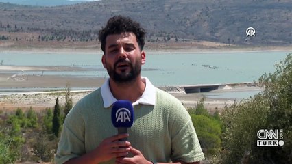 İşte kuraklığın İzmir'de etkisi: Alaçatı Kutlu Aktaş Barajı'nda eski İzmir-Çeşme kara yolu ortaya çıktı