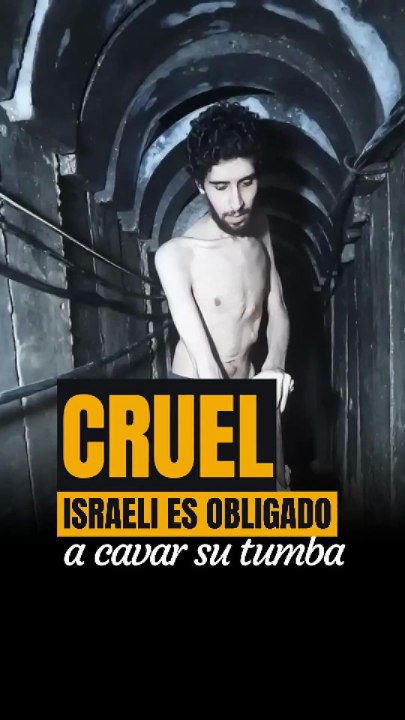 CRUEL, Rehén israelí es obligado a cavar su tumba en un video de Hamás