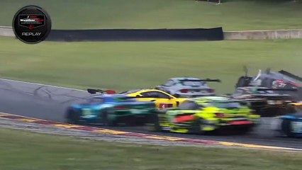 IMSA 2025 Road America Race 2 Corvette Spins Crashes
