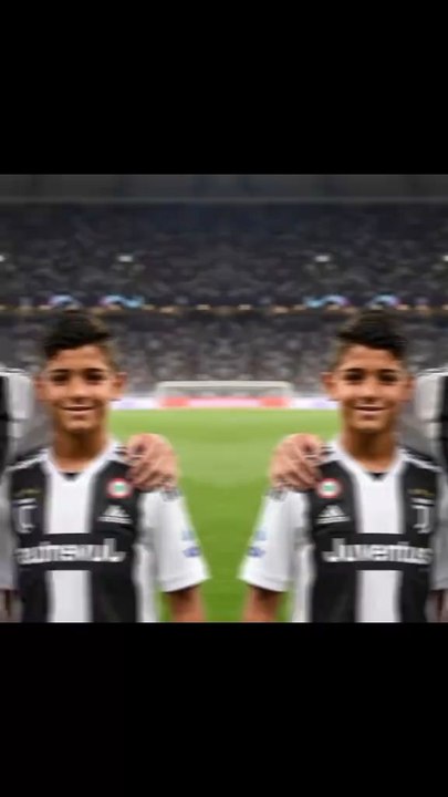 cristiano Ronaldo and junior
