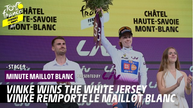 Liv White Jersey Minute - Stage 9 - Tour de France Femmes avec Zwift 2025