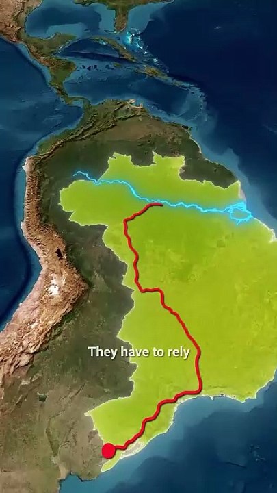 Why The Amazon River Has No Bridges_ 🤯 One of the World's Longest Rivers 🌊