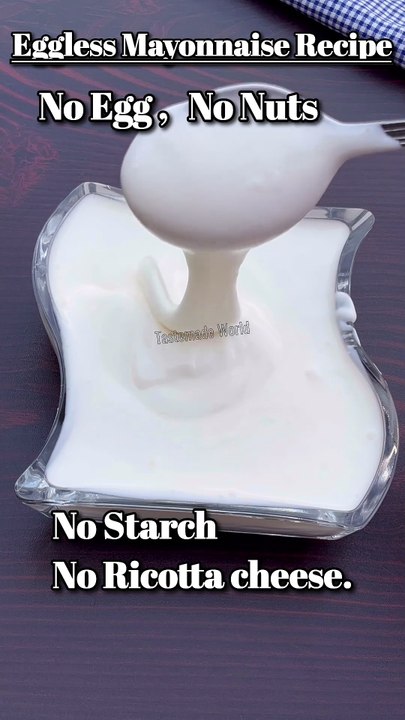 Eggless Garlic Mayonnaise Recipe | Mayonnaise Recipe Without Egg | Homemade Mayonnaise Recipe #tastemadeworld #mayonnaise #egglessmayonnaise #sauce #eggfreemayonnaise #dippingsauce #foryou #trending