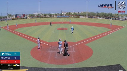 West - Red VS Midwest - White - Sat, Jul 26, 2025 1:43 PM to Sat, 3:36 PM