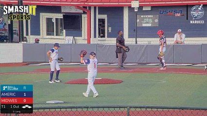 Midwest - Blue VS American - Sun, Jul 27, 2025 7:49 AM to Sun, 9:24 AM