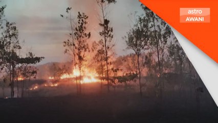 Dua kebakaran hutan di Rawang berjaya dipadamkan