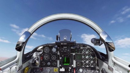 F5 Tiger aerobatic flying through Crane CockpitView & external