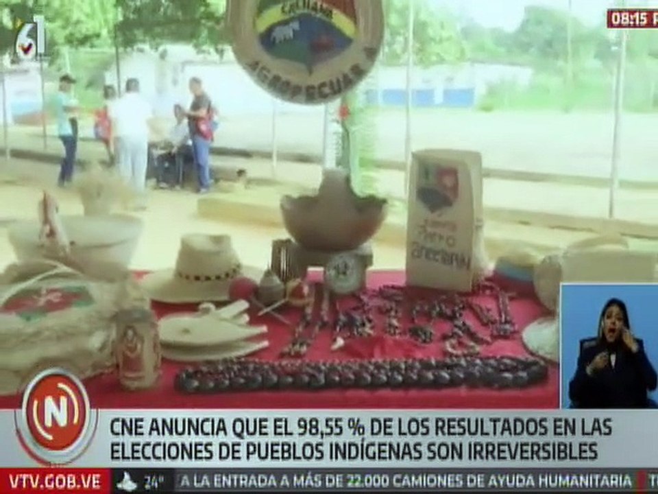 CNE informa el 98.55% de resultado de elecciones de concejales indígenas son irreversibles