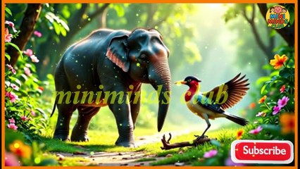 The Elephant and the Brave Bird 🐘🕊️ | A Jungle Story About True Friendship | Moral Story for Kids