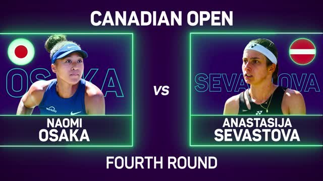 Osaka drops just one game against Sevastova in Montreal