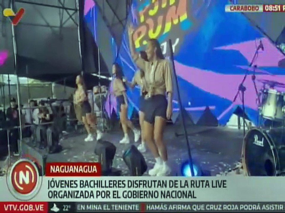 Carabobo | Bachilleres gozaron de artistas musicales en la Ruta Live Bachiller 2025