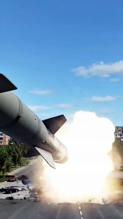 Missile Launch From Beneath Highway Caught on Camera | Underground System Shocks Onlookers