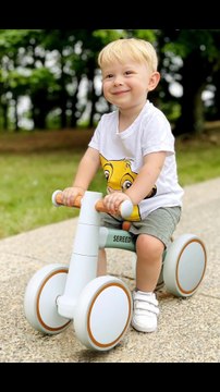 SEREED Baby Balance Bike for 1 Year Old Boys Girls 12-24 Month Toddler Balance Bike, 4 Wheels Toddler First Bike, First Birthday Gifts