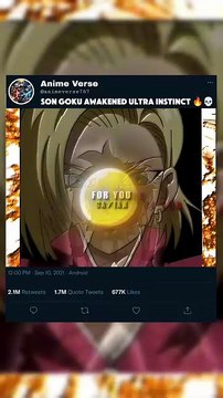 SON GOKU AWAKENED ULTRA INSTINCT 🔥💀 #goku #foryoupage #foryou #anime #viral #grow #fyp