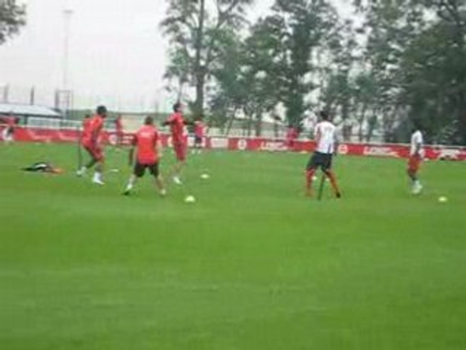 Entrainement du Losc à Luchin